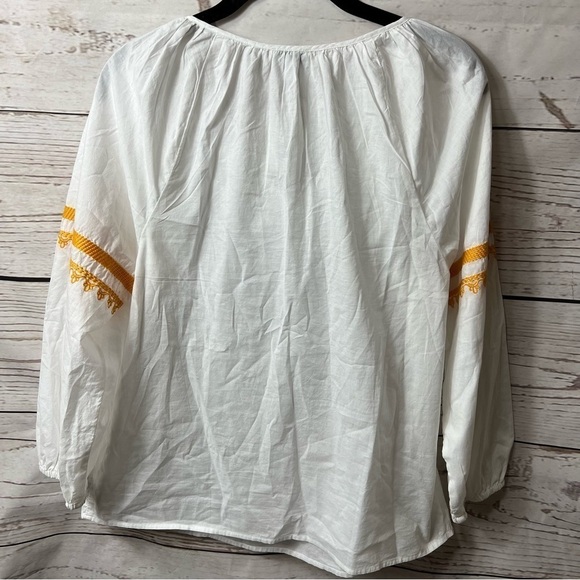 Nwt J. Crew Raglan Cotton Popover Embroidered Top - Picture 7 of 11